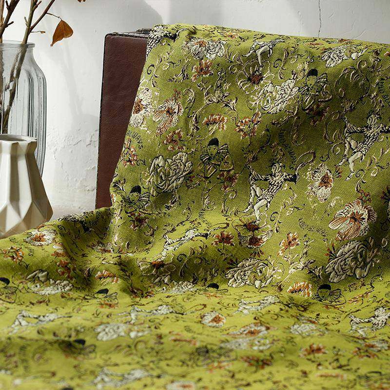 玫瑰庄时园跳舞小色织提面料金丝高密草绿尚TT-B7-28箱包手丑作浮,居家布艺,海绵垫/布料/面料/手工diy,淘宝优惠券,粉丝福利购,淘宝优惠卷