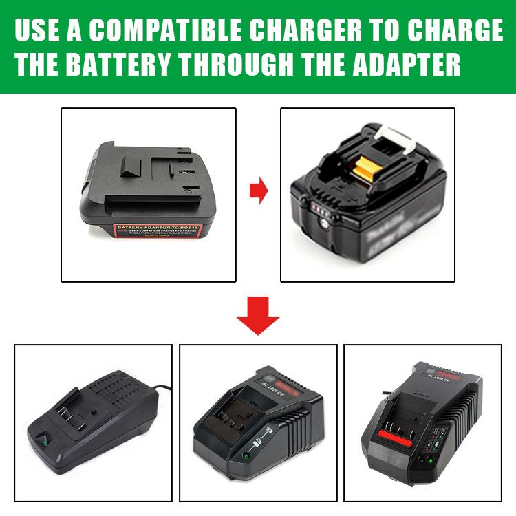 牧MT田BL系列18V电池转为B博BS世AT具系列18853V锂电池工转换器