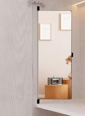 衣隐柜镜子叠内装隐藏折伸平开门内置58672试衣镜形穿衣镜旋转全