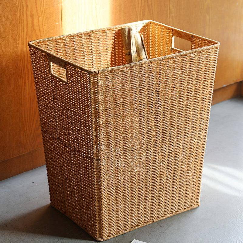仿藤编脏衣篮ins风衣收纳筐子K003826家用浴室洗服衣脏篮编织脏衣