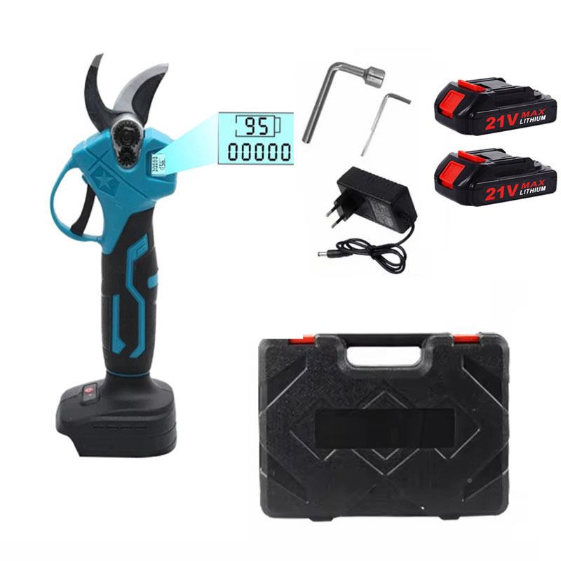 1V显绳电动剪枝机LCD702示屏剪高树盆景剪枝机园林工具2电无剪刀