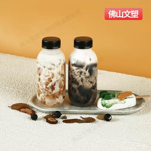 pp耐高温塑料瓶梨带盖一次性雪胖热灌胖饮料海底椰茯苓膏奶GSV茶