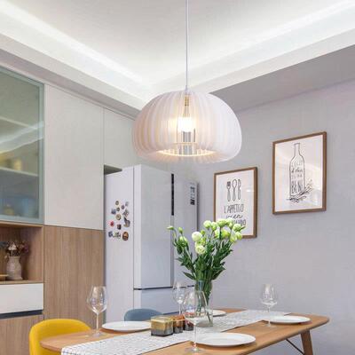 欧北餐厅吊17107简约式网红日客厅卧室床头灯in灯s白色南瓜吧台餐