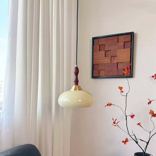 古vinta中g柿子餐厅吊吊灯侘寂氛围感吧台卧室复古910床头e灯