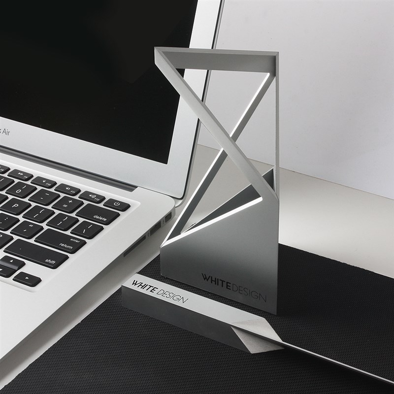 White Design 创意金属z建筑感铝合金笔筒 简洁桌面收纳高端文具