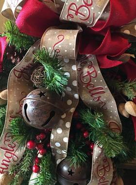 新款圣婷诞节门装饰品60cm90cm美式倒挂树挂壁挂158圣诞装饰芷挂