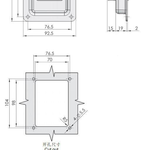 M工门程车门锁特种作8业车门锁电气柜锁机罩锁电器设备门锁SMS866