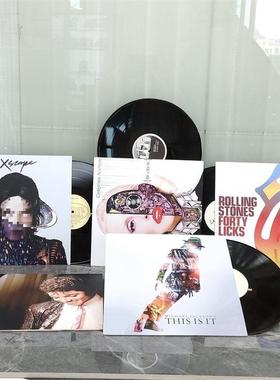 12寸黑可播胶放唱片古27161典古董收藏珍品原声留声机碟片不客厅