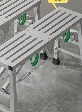 登丙脚手架折叠装修马升厚降加室程内刮腻F98979S5子多功能便携工