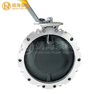 A瀞海258SGB蝶NCM4搅拌站水泥阀球墨板单法兰双法兰V手动粉尘蝶F