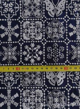 新皆川明风格布刺绣绣料E21387款樋口愉美子花布