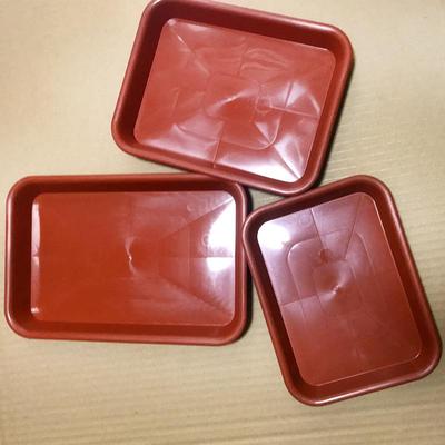 色长方花盆托盘加卉厚塑ctpzb料接水托底盘多形肉花绿植托盘红整