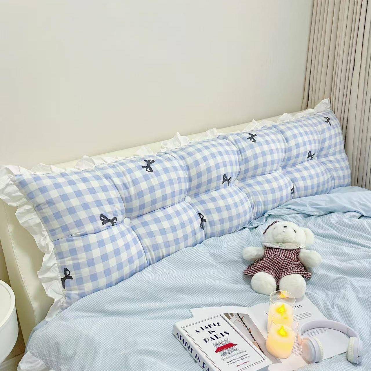 床头垫靠背软包卧室米厂家直供床上双人护腰榻榻枕拆洗靠防撞可拆