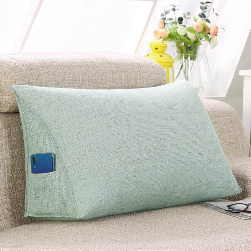 沙发靠背腰枕护腰三靠垫床头抱枕靠垫厅飘窗护腰靠客枕3smyz可拆