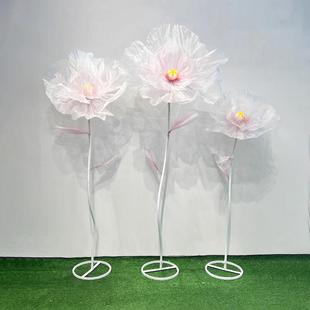 新BJ202504款丝花橱窗美陈摆网件防水仿真花婚庆道艺婚礼现场布具