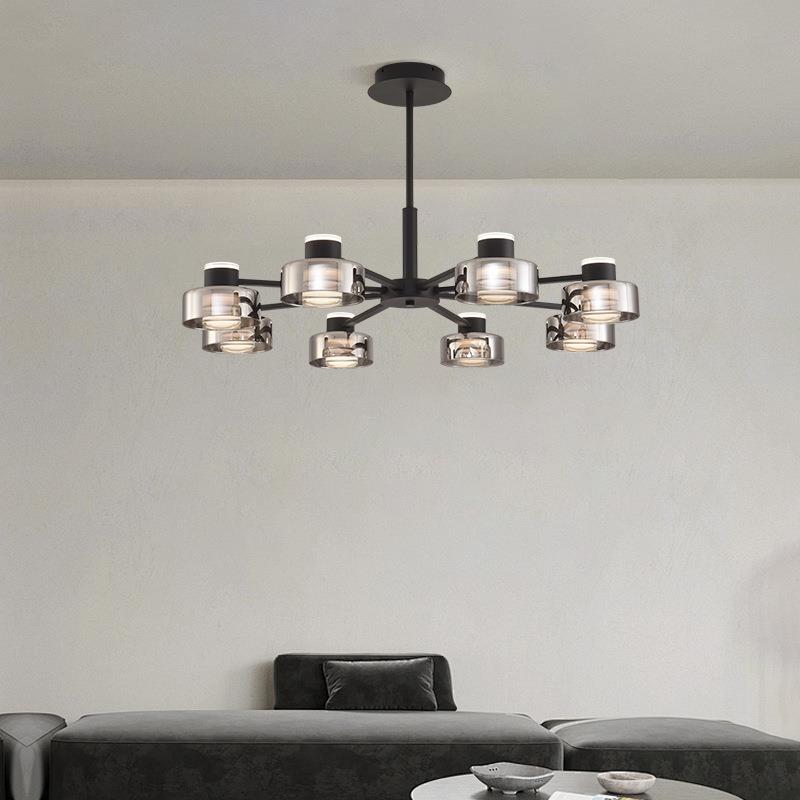 意式极简全现代客厅吊74简约创意端玻灯璃北铜欧高别墅餐厅卧室主