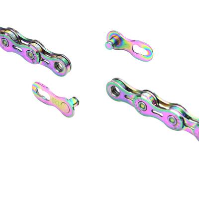 山地公路ltao5775自行车单车链条内外2片镂空半1速EL轻量炫化彩通