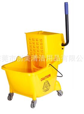 白云榨水车AF08079单桶榨水车家用挤水桶酒店保洁榨水车24L