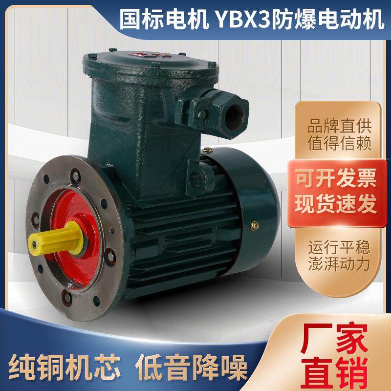 YB隔爆型三相异步电动机 全铜电机 防爆电机 电机 马达接线盒