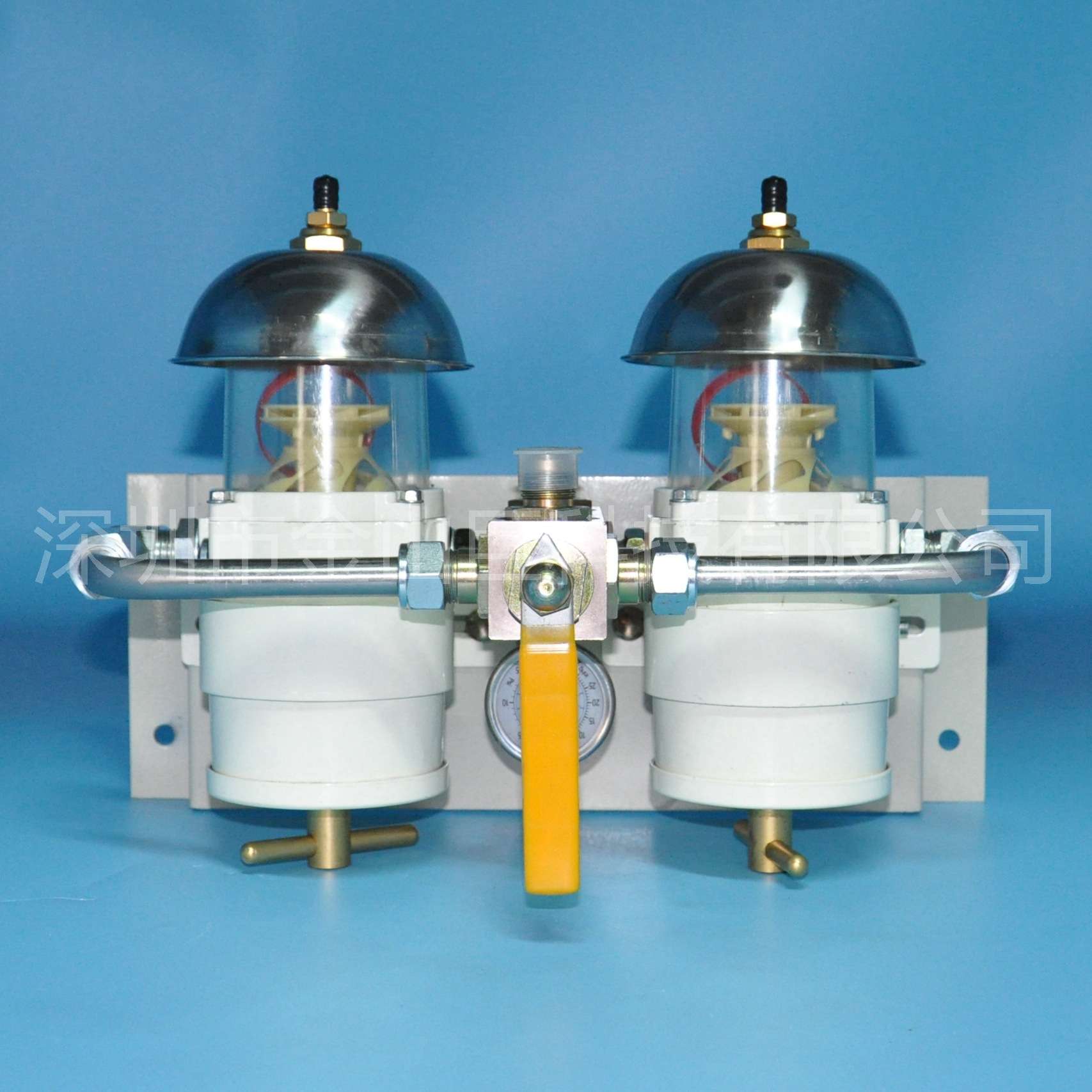 油水分离器新款500FG双联带表 带防护罩75500MAX10 75500MAX30