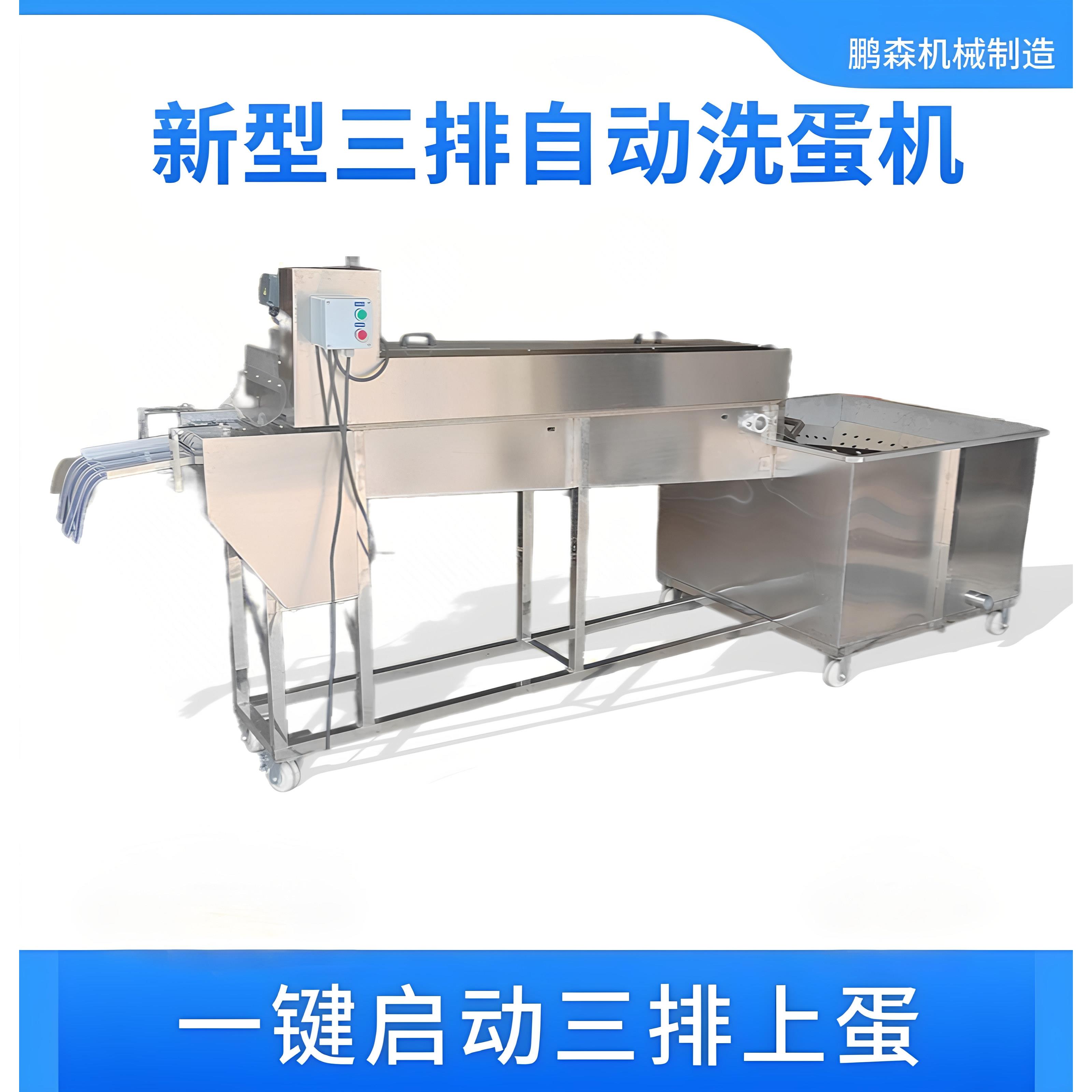 全自动麻酱鸡蛋咸鸭蛋松花蛋商用大型三排六排洗蛋机蛋类加工设备