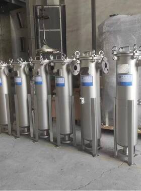 304材质单袋式过滤器 DL-1P2S侧入式袋式过滤机 化工、水处理过滤