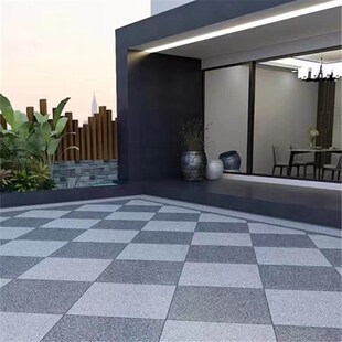 新中式庭院地砖别墅室外院子花园露台车库防滑地铺石石英砖阳台砖