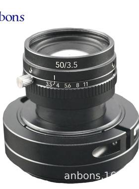 anbons适用BASLER工业相机镜头手动50mmF3.5M58口8k5um线扫镜头