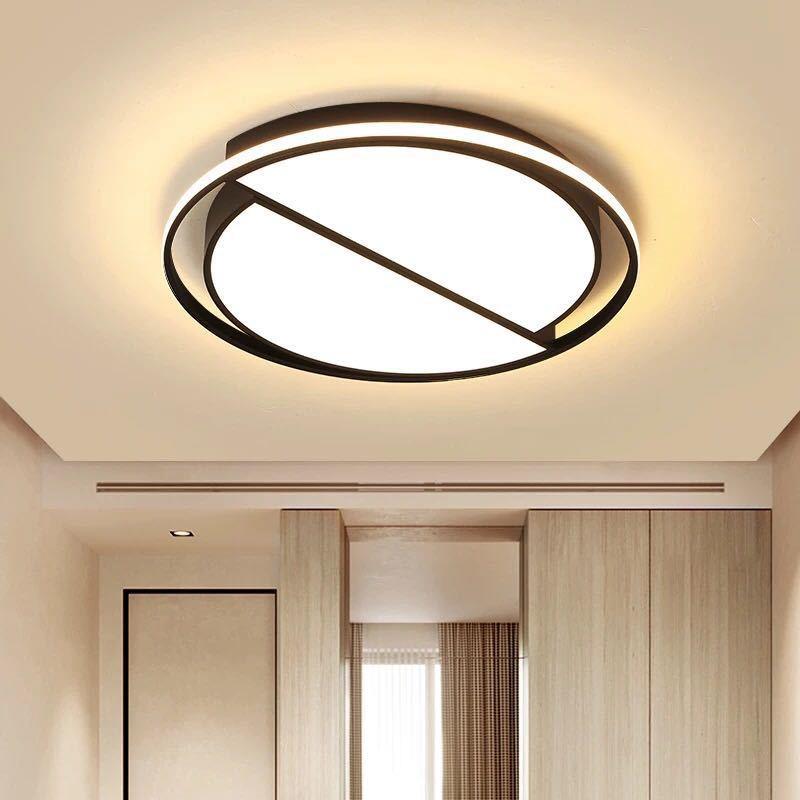 新款创意led卧室灯 现代简约圆形超薄主卧吸顶灯 书房吸顶灯具