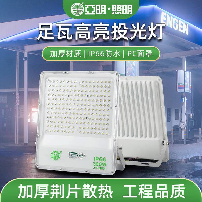户外防水探照灯led投光灯户外室外射灯照树灯工业照明灯亚明照明