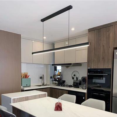 餐厅吊灯现代简约餐厅灯极简一字长条办公室餐桌饭厅吧台中山灯具