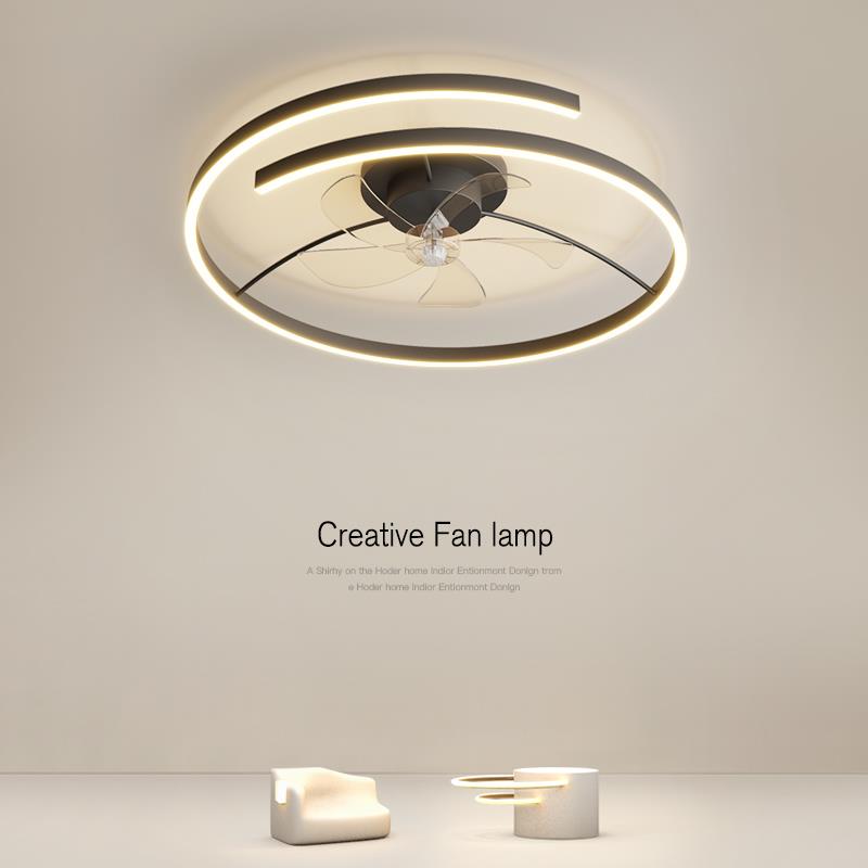 风扇灯吸顶灯设计师艺术灯具主卧房间家用卧室餐厅电扇灯2025新款