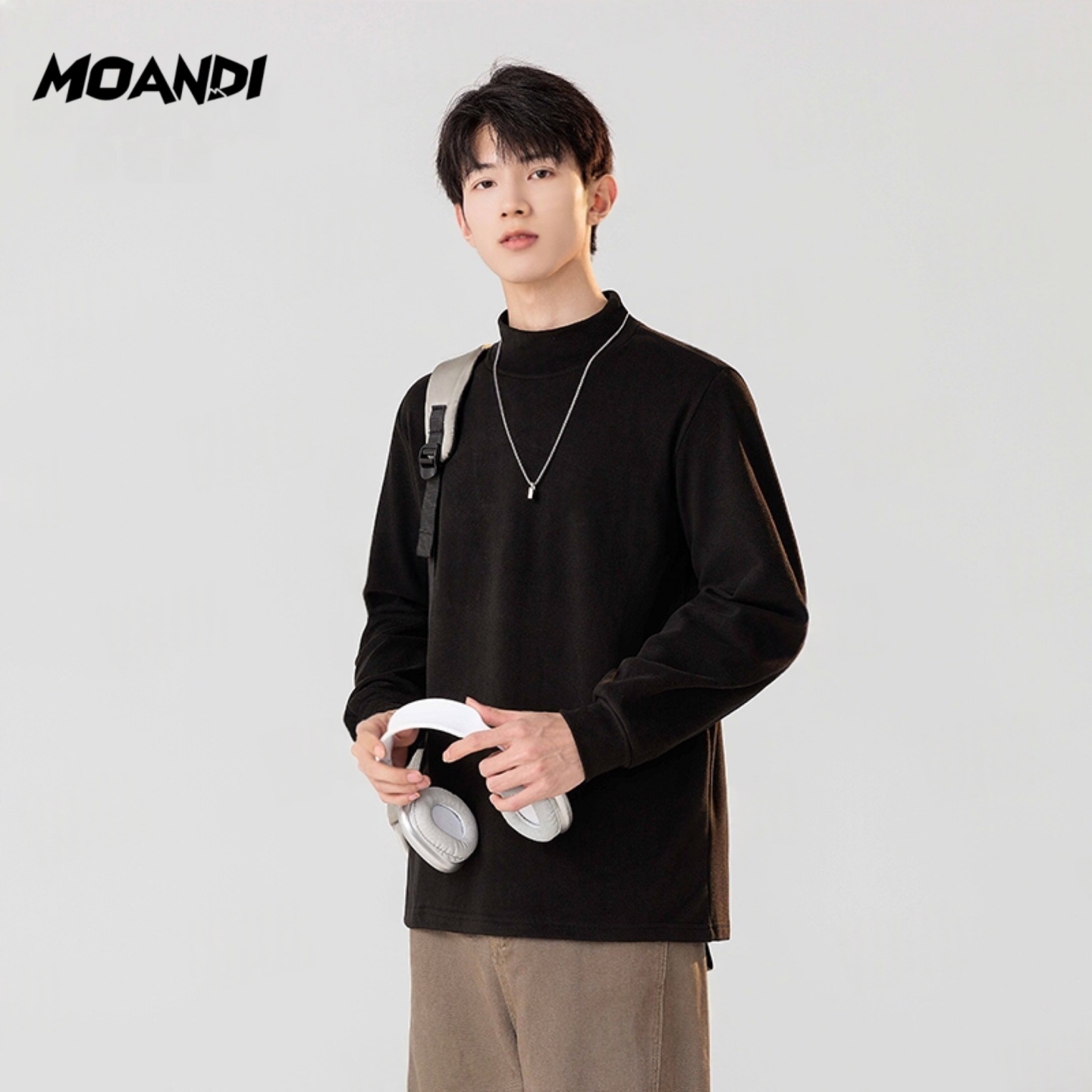 摩安迪薄绒秋冬季情侣卫衣