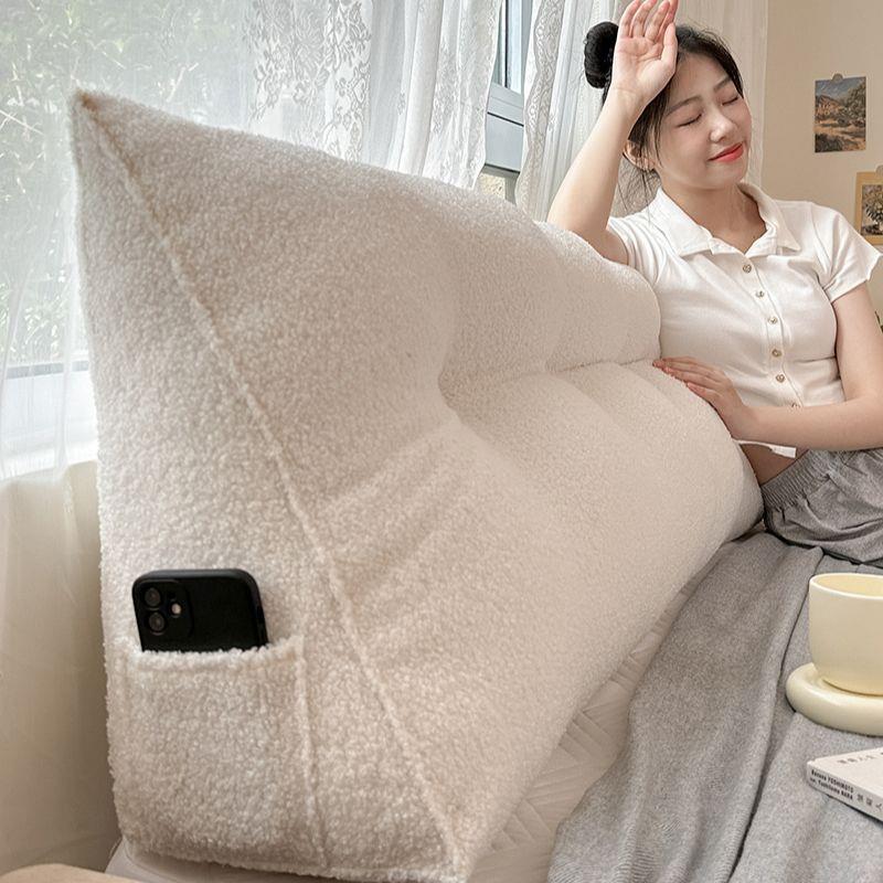 床头靠改垫软GYZ包云朵板飘窗角沙床靠背垫三大靠枕床发上造宿舍
