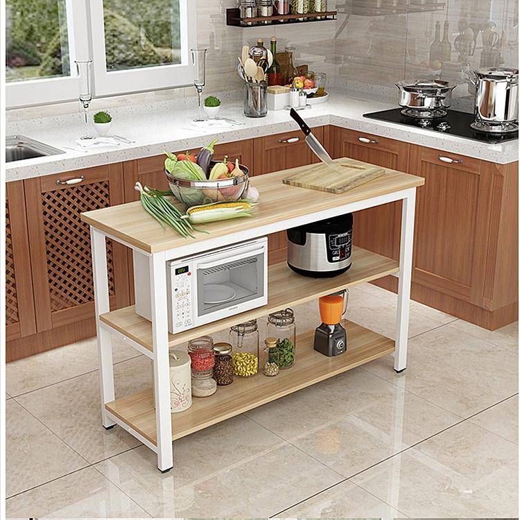房QCF桌菜子菜桌做饭桌子简约厨置物架微波炉餐桌置物台电磁炉炒