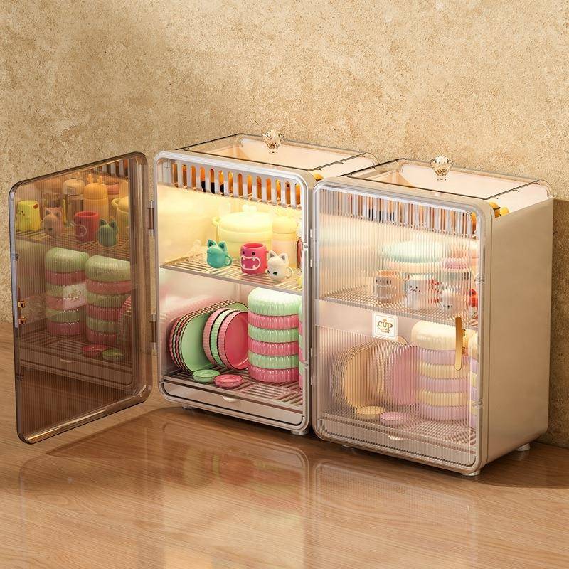 厨房瓶碗碟收纳碗筷带9999盖置物盒多层碗盘奶架碗架碗柜家用沥水