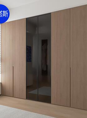 制衣柜格板卧室爱衣帽柜间全屋轻奢简GNH约风平开门子定定做