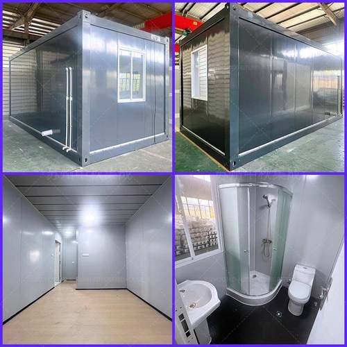 配板活动房出口灰色装式打包箱工房地移动办公室集装箱活住人集装