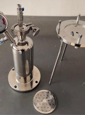 实验正压滤器不锈钢桶式除菌养基室过滤QST过器1培/2/5L微孔过滤