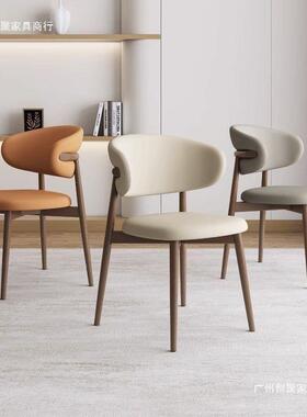 %意网红餐椅轻26574奢椅设计酒店靠式背椅现代餐厅餐桌z轻奢家用