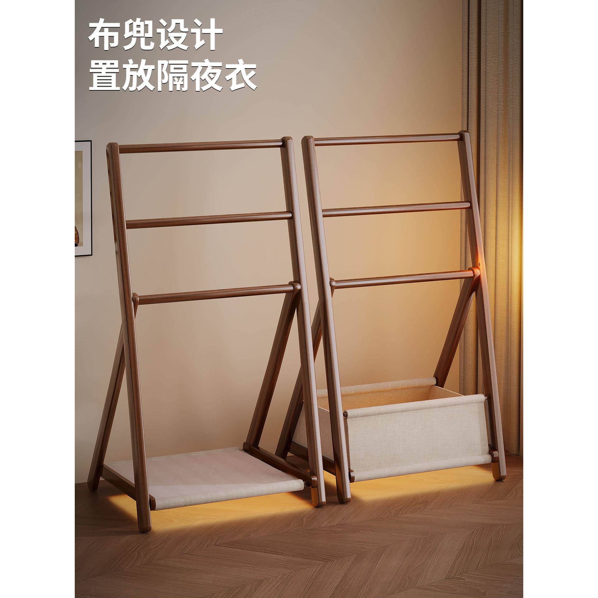 挂架落RYV地室家用衣架简卧易晾衣架子房间床头帽床衣尾衣服收纳