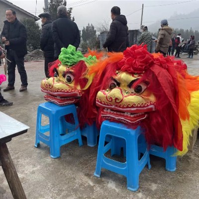 北狮舞狮正宗北狮北京狮笑脸北狮舞龙道具北狮婚庆用笑脸北狮龙灯