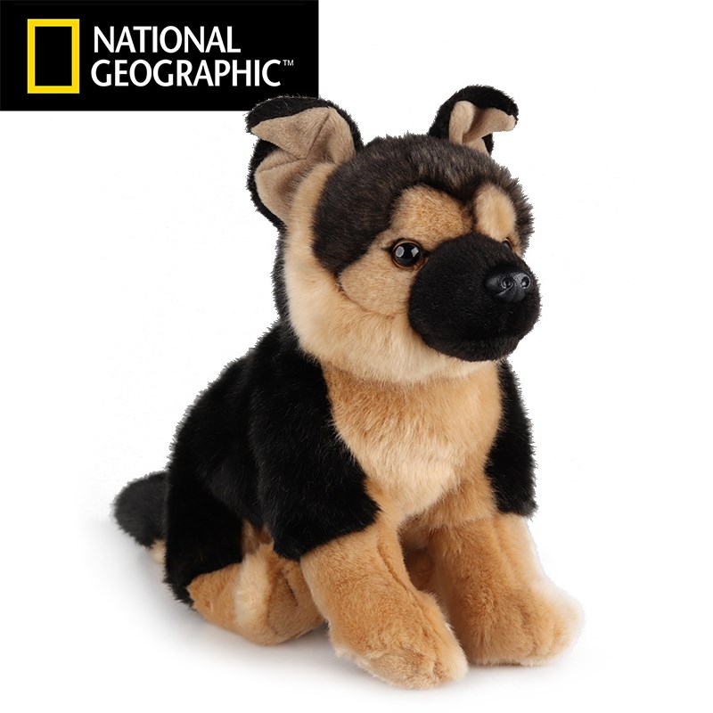 地理毛绒玩具小狗公仔德牧狼狗哈士奇拉布拉多贵宾犬比格玩偶