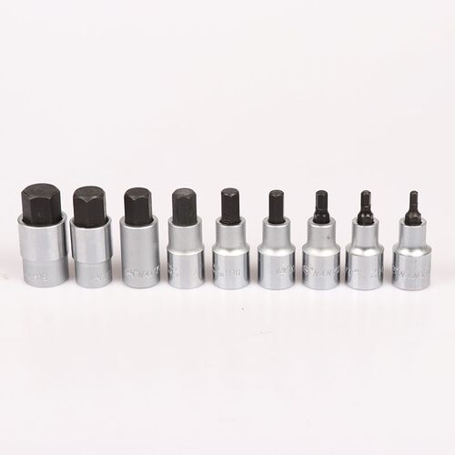 南豫H19六角头内六角批头55mm长旋具套筒大飞压配棘轮六角套筒头