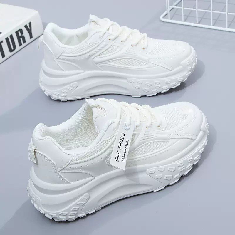 真皮老爹鞋女2023年春夏季网面轻便透气厚底跑步鞋薄款休闲运动鞋,女鞋,老爹鞋,淘宝优惠券,粉丝福利购,淘宝优惠卷