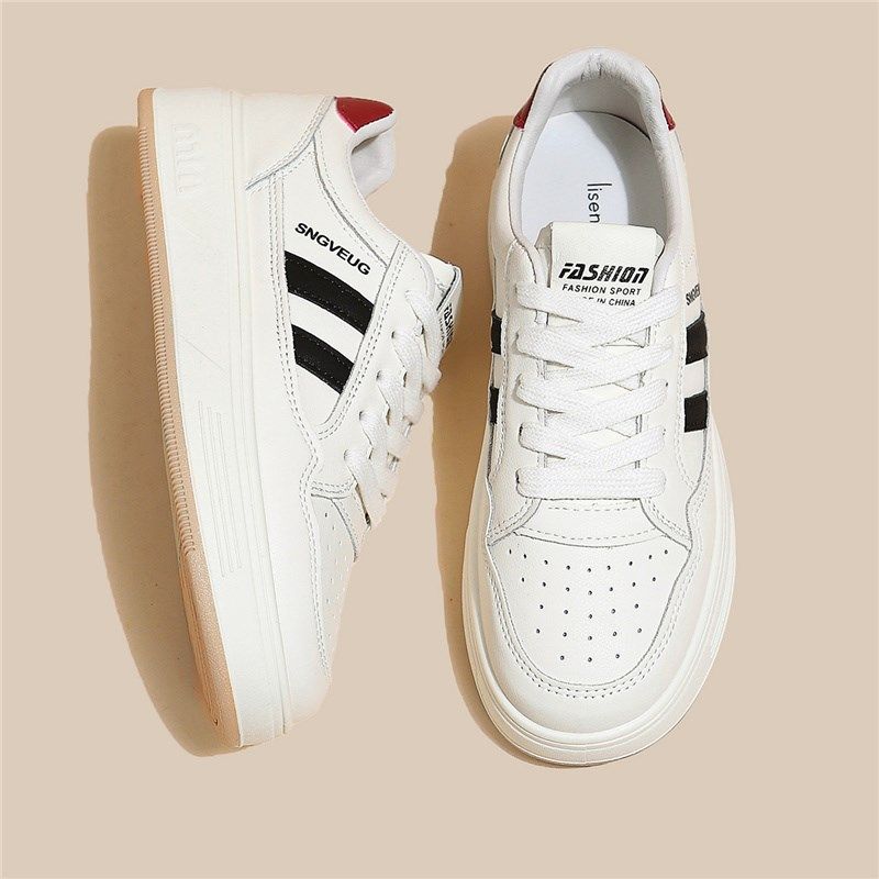 德训小白鞋女生百搭春秋平厚底2025夏季新款网红爆单休闲运动板鞋,女鞋,时尚休闲鞋,淘宝优惠券,粉丝福利购,淘宝优惠卷