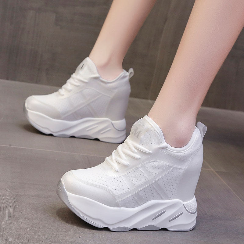 2025春季新款12cm内增高女鞋厚底显瘦小白鞋女百搭高跟运动休闲鞋,女鞋,时尚休闲鞋,淘宝优惠券,粉丝福利购,淘宝优惠卷