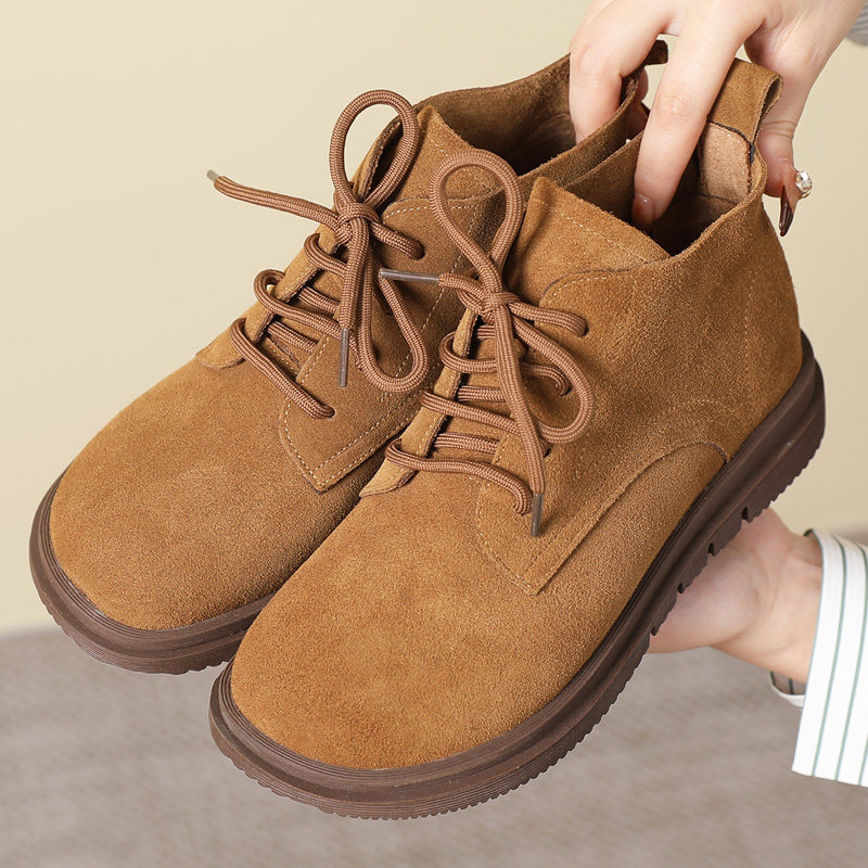 马丁靴真皮软底软面妈妈鞋子2023新款秋冬季短靴平底休闲皮鞋女鞋,女鞋,时装靴,淘宝优惠券,粉丝福利购,淘宝优惠卷