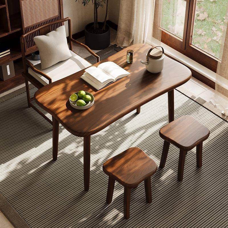 新中式客厅简约松木茶几阳台泡茶桌椅组合家用中国风桌子茶馆茶台