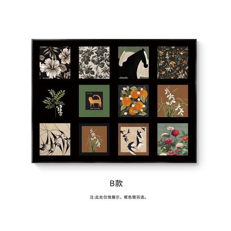 新款法式电表箱装饰画餐厅横版配电箱遮挡挂画免打孔电闸客厅壁画